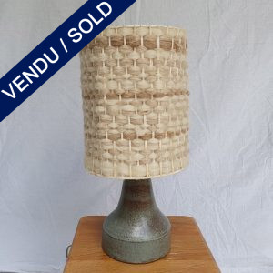 Ref : LL420 - Sandstone and wood Lamp