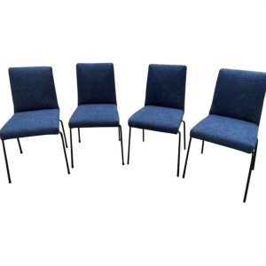 Ref : MC861 - Set de 4 vintage chaises modele Cm 145 by Pierre Paulin