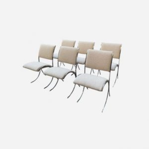 Ref : MC863 - Set of 6 Chaises Boris Tabacoff for Christofle