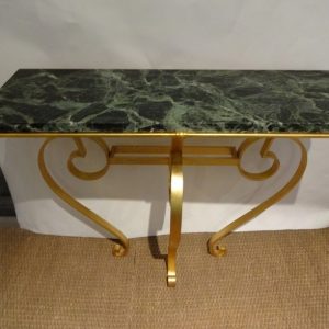 Ref : CL27 - Green marble console