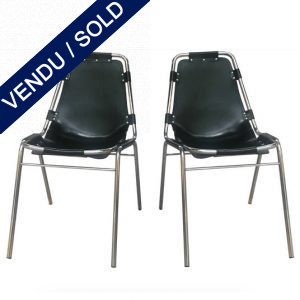 Ref : MC772 - Pair of chairs from Charlotte Perriand