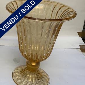 Ref : V334 - Vase en verre de Murano signé A. Donna - VENDU