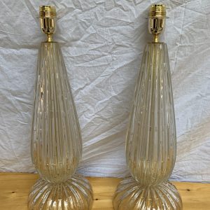 Ref : LL433 - Paire de lampes Toso Murano