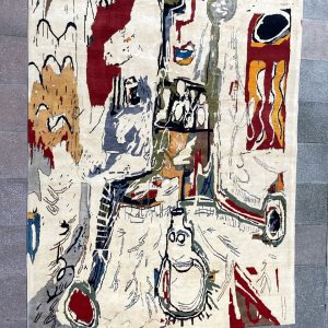 Ref : T002 - Tapis - D'après Jean-Michel Basquiat