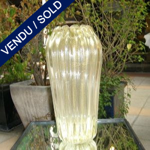 A vase in gilded glass of Murano - SOLD
