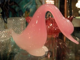 Duck in pink glass of Murano - SOLD