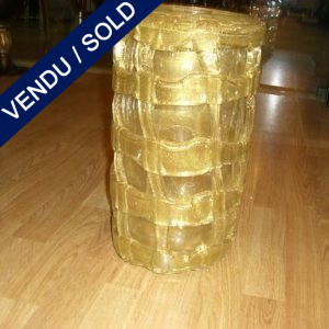 Vase en verre de Murano doré - VENDU