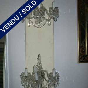 A set of sconces in crystal - SOLD