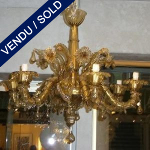 Gilded and smoked glass of Murano - SOLD