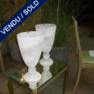 Ref : V42 - One Vase in glass of Murano by "SEGUSO" - SOLD