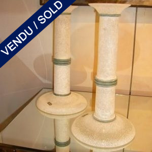 Set of candlesticks in glass of Murano by "SEGUSO" - SOLD