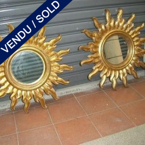 Set of mirrors sun-faced - SOLD