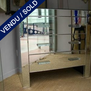 1 commode whole in mirror - SOLD