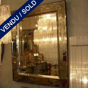 Miroir gravé de Murano - VENDU