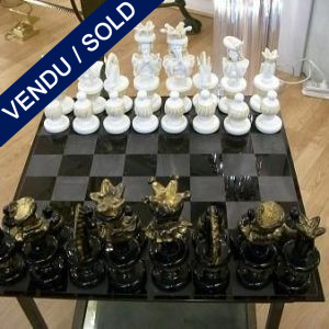 Chess with plate glass of Murano - SOLD