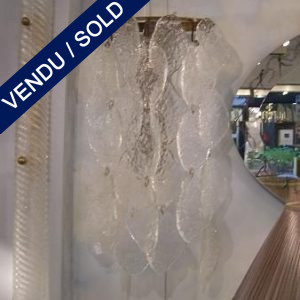 Ref : LA53 - Set of sconces in glass of Murano - SOLD
