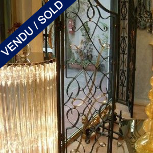Double gate in wrought iron gold - SOLD