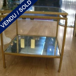 Set of tiny coffee tables mirror - SOLD