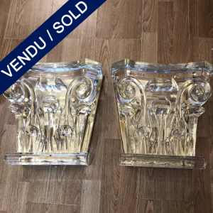 Ref : LA242 - Set of 4 sconces in Murano glass "Arte Veneziana" - SOLD