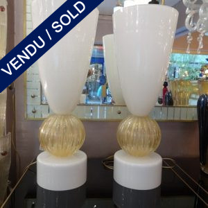 Ref : LL235 - Set of Murano lamps - SOLD