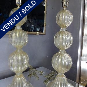 Ref : LL954  - Pair of Murano signed - SOLD