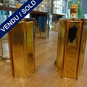 Ref : LL956 - Paire de lampes Murano - SOLD