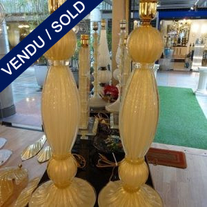 Ref : LL959 - Paire de lampes Murano - SOLD