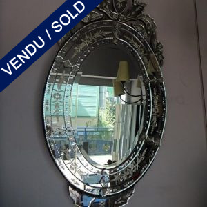 Ref : MI962 - Miroir Style Vénitien - VENDU