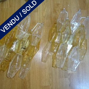 Set of 2 sconces Glass of Murano - SOLD