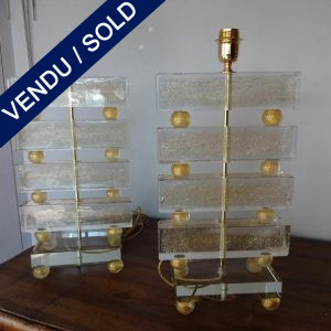 Ref : LL978  - Paire Murano - SOLD