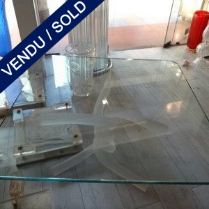 Ref : MT948 - Table with Murano feet - SOLD