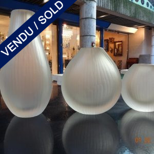 Ref : V288 - Group of 3 vases Murano - SOLD