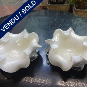 Ref AD63  - Pair of Murano signed TOSO - SOLD