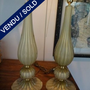 Ref : LL309  - Paire Murano signé TOSO - SOLD
