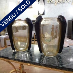 Ref : V297  - Pair of signed Murano - SOLD