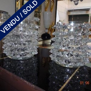 Ref : V298  - 2 Vases Murano - VENDU