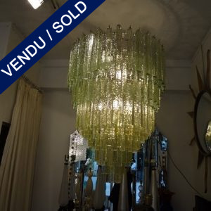 Sold - One chandelier in glass of Murano Sold - VENDU
