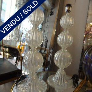 Ref : LL981  - Set of lamps Murano - SOLD