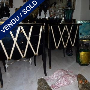 Set of commodes whole in mirror - SOLD