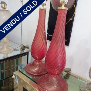 Ref : LL160  - Set of Murano lamps - SOLD