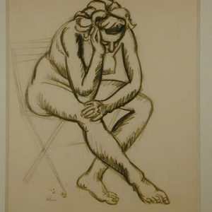 Ref : ADT008 - A nude of woman by Helion 1948