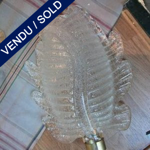 4 sconces in granit-like glass of Murano - SOLD