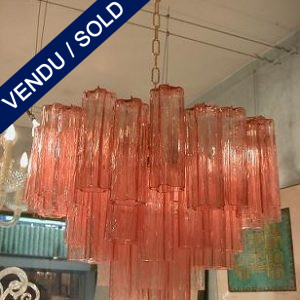 Chandelier in glass of Murano 48 tubes - SOLD