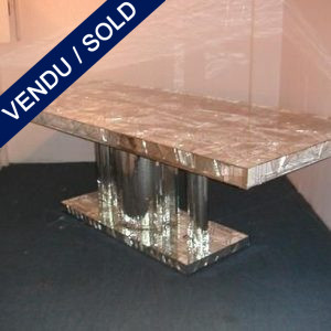 Table completely in mirror, 1940s - SOLD