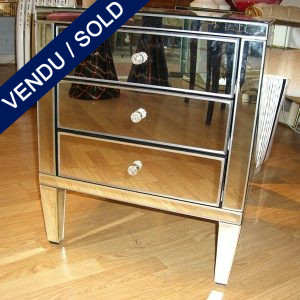 A set of nightstands, 3 drawers in mirrors - SOLD