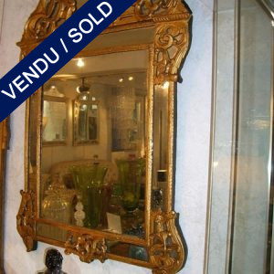 Mirror style Louis XV in gilded and carven wood, fretwork - SOLD