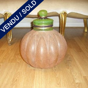 Closed vase signed "AMR VIDEA 1182" , painted by hand - SOLD