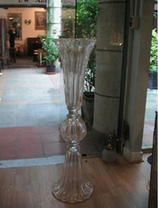 Vase in transparent glass of Murano - SOLD